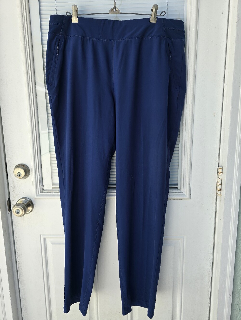 Chico's Navy Straight-Leg Pull-On Pants